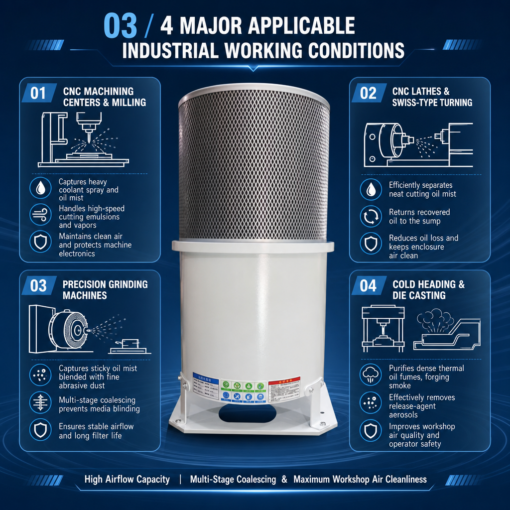 CNC oil mist filter cartridge structure