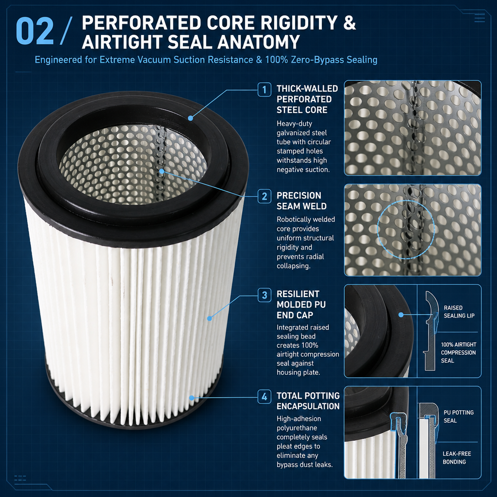 General purpose air filter element structure