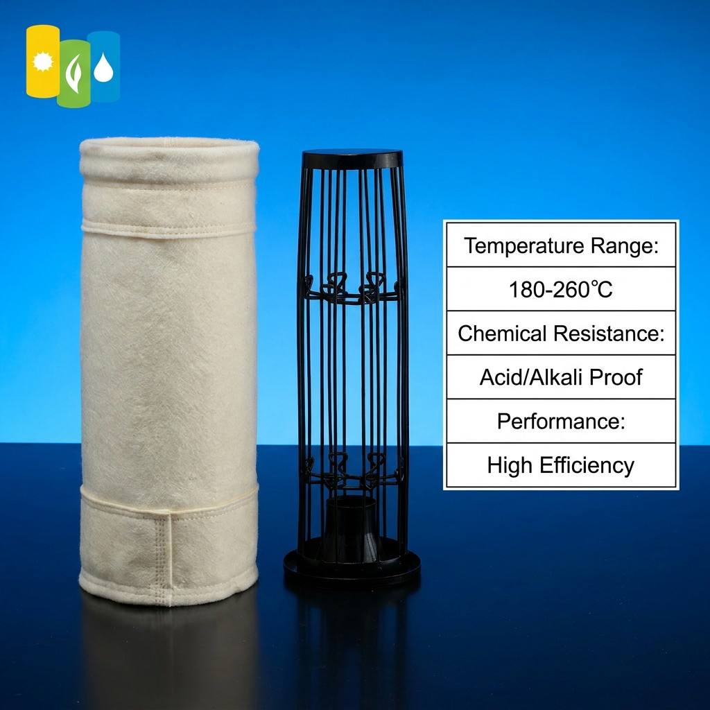 Factory Custom Blended Fiberglass Filter Bag High Temperature Industrial Dust Collector Custom Size Filter Sleeve