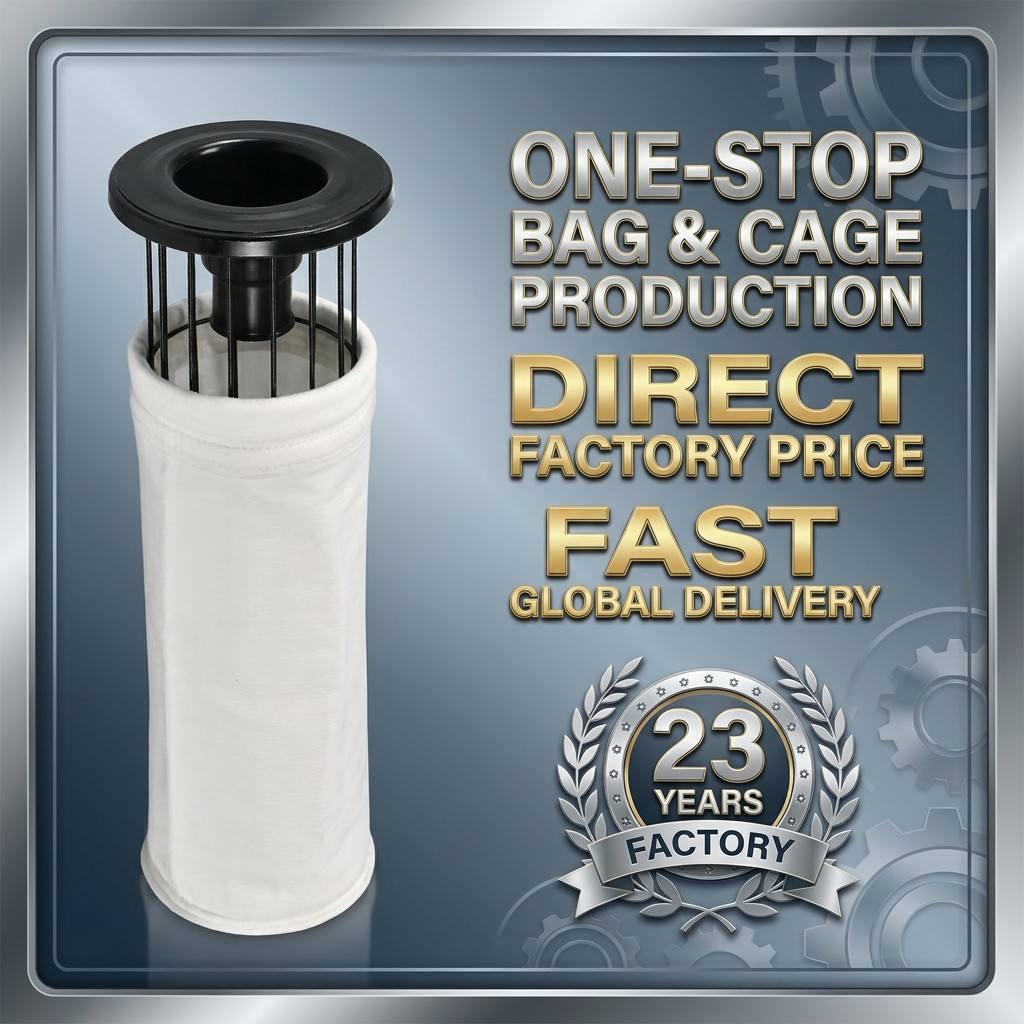Cement Woodworking Dust PTFE Membrane Polyester Bag High Breathability Long Service Life Filter Sleeve