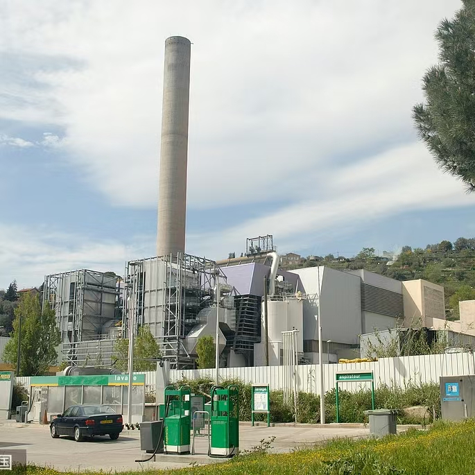 Application of P84 in waste incineration plants.