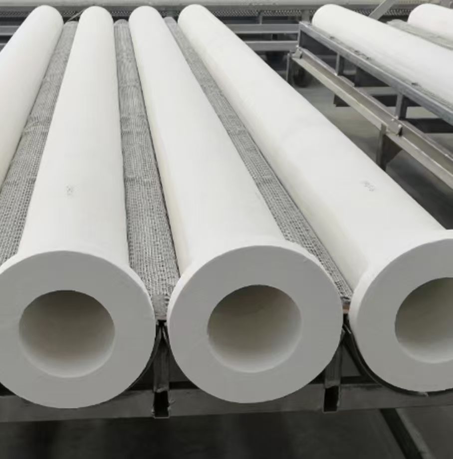  High Temperature Ceramic Fiber Filter Tube, Corrosion Resistant Ceramic Filter Candle for Industrial Incinerator Flue Gas Dust Removal