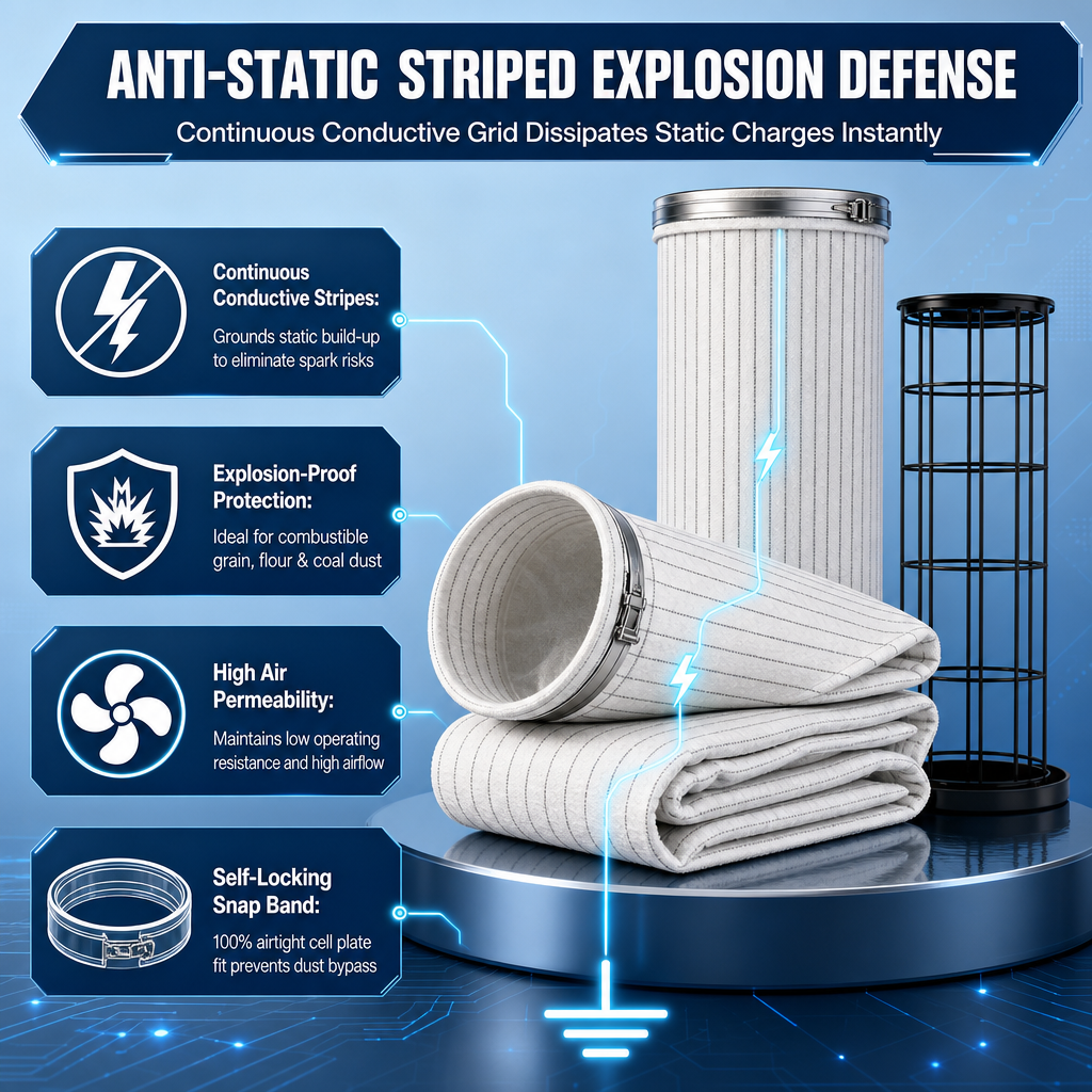 Mixed duty filter bag set structure