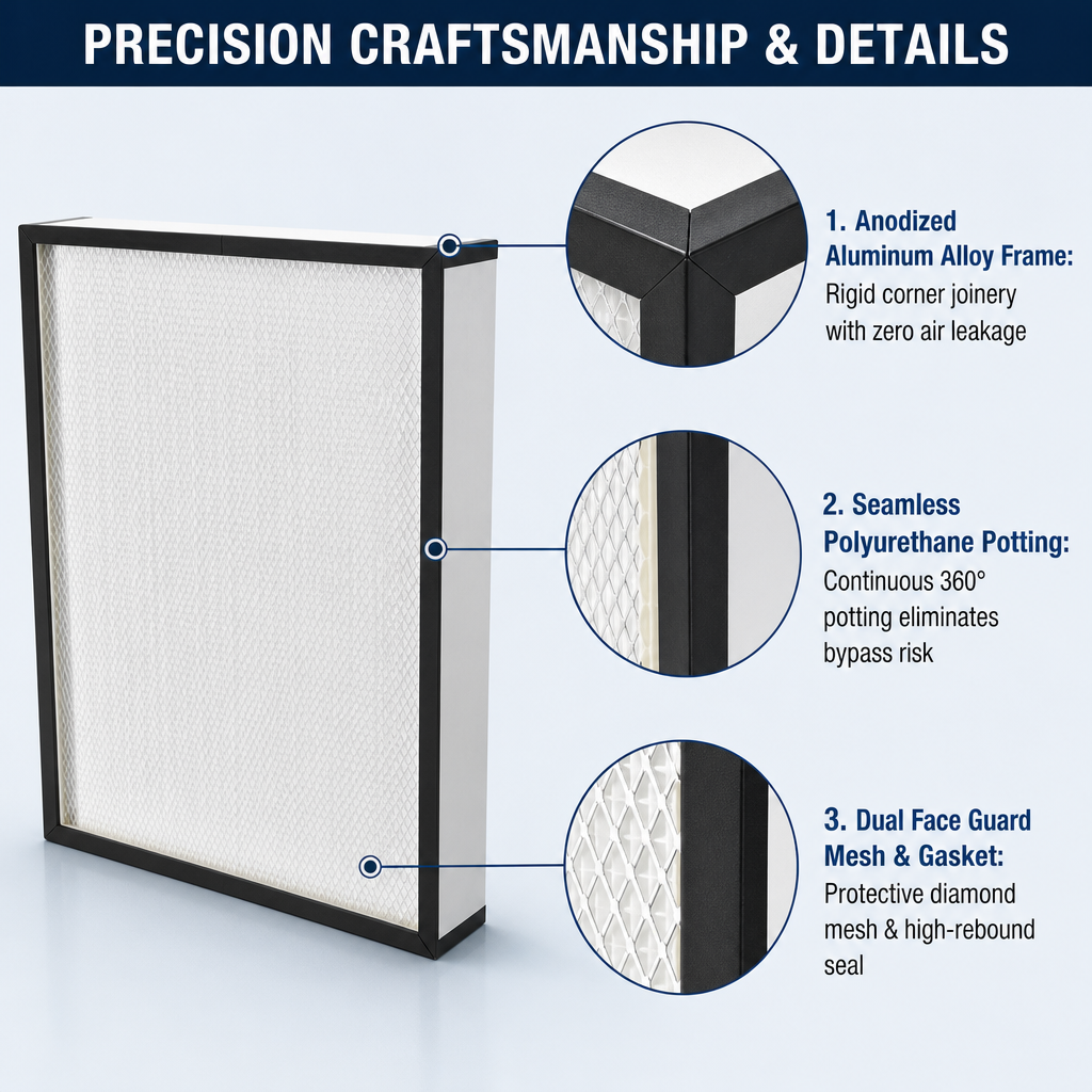 High efficiency filter combination specifications