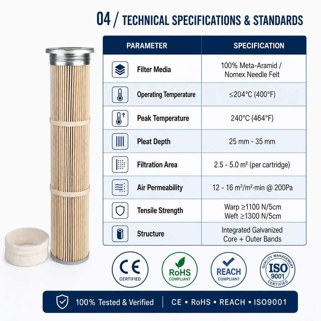 Aramid filter cartridge applications