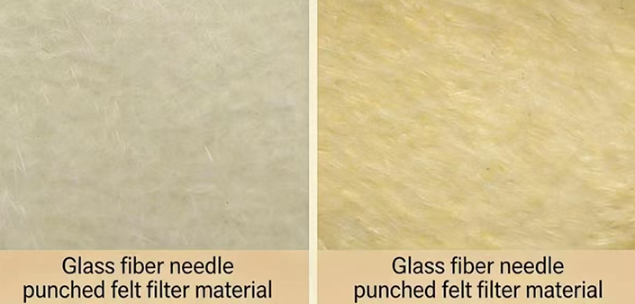 Various types of filter bag materials are available for selection.