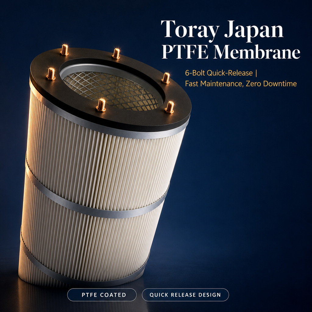 Industrial pleated filter cartridge structure