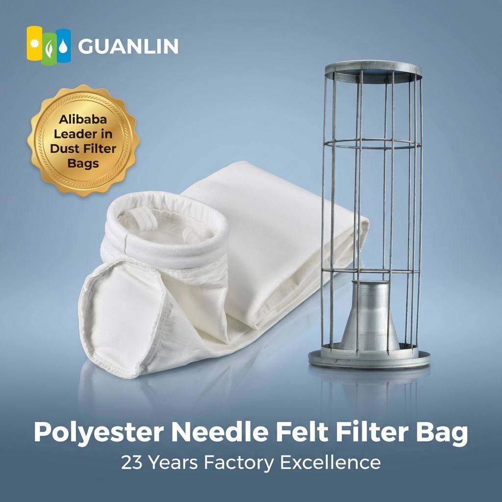 Water Oil Repellent Polyester Filter Cartridge Anti Clog Moisture Resistant Dust Bag For Humid Normal Temp Workshop