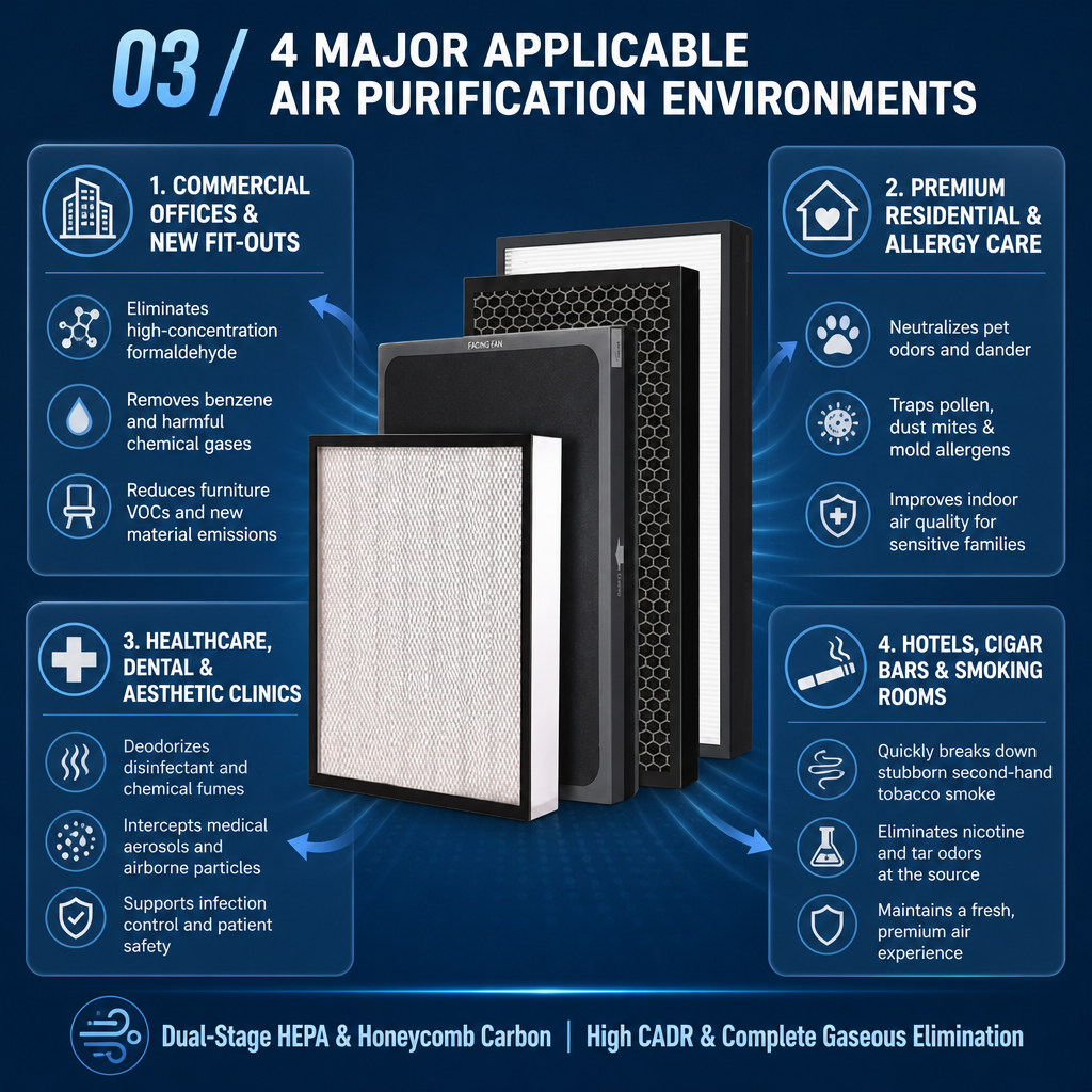 Activated carbon filter installation