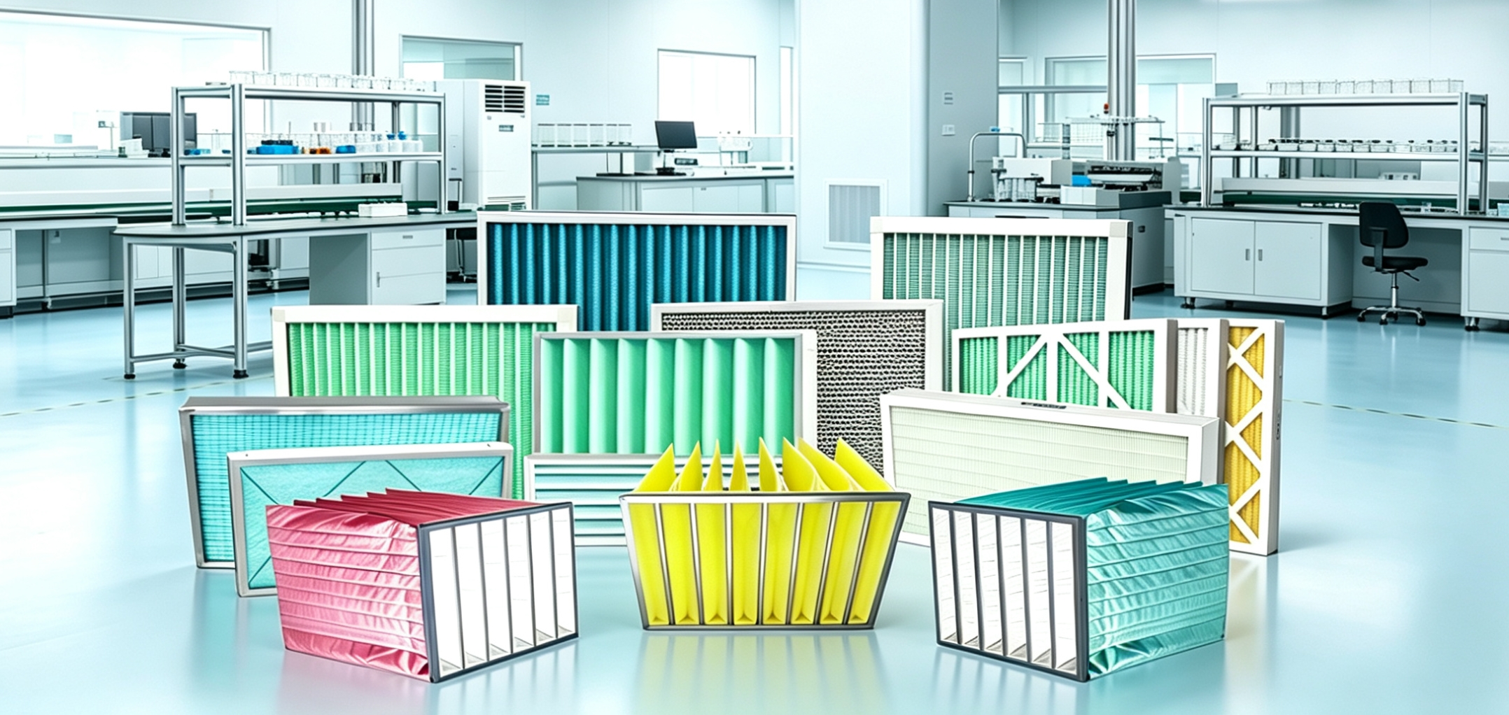 The fields of application for filters.