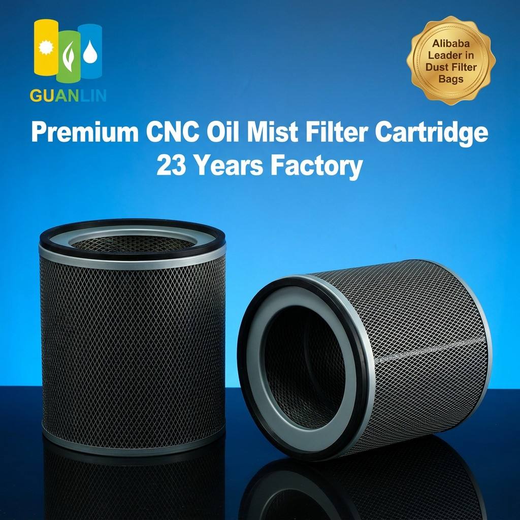 High Efficiency CNC Oil Mist Filter Cartridge Low Resistance Anti-clog Oil Water Separator Filter for Lathe Milling Grinding Machine