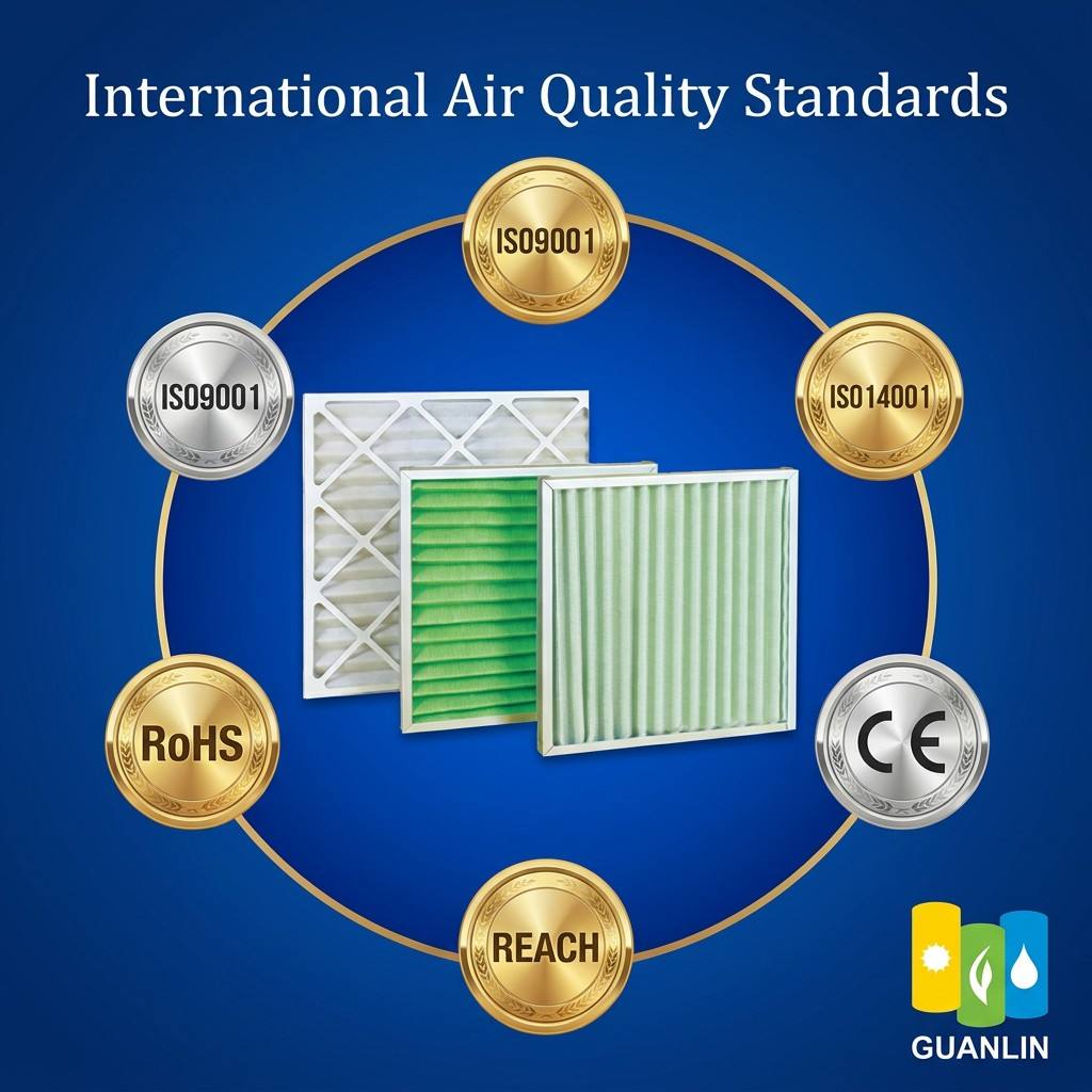 Industrial Primary Pre Air Filter Polyester Fiber Dust Capture Filter For Air Conditioner Fresh Air Unit Central Ventilation Equipment