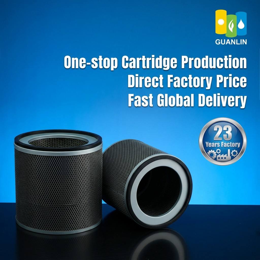 Anti-clog Viscous Oil Mist Filter Cartridge High Oil Holding Capacity CNC Grinder Oil Mist Separator Filter