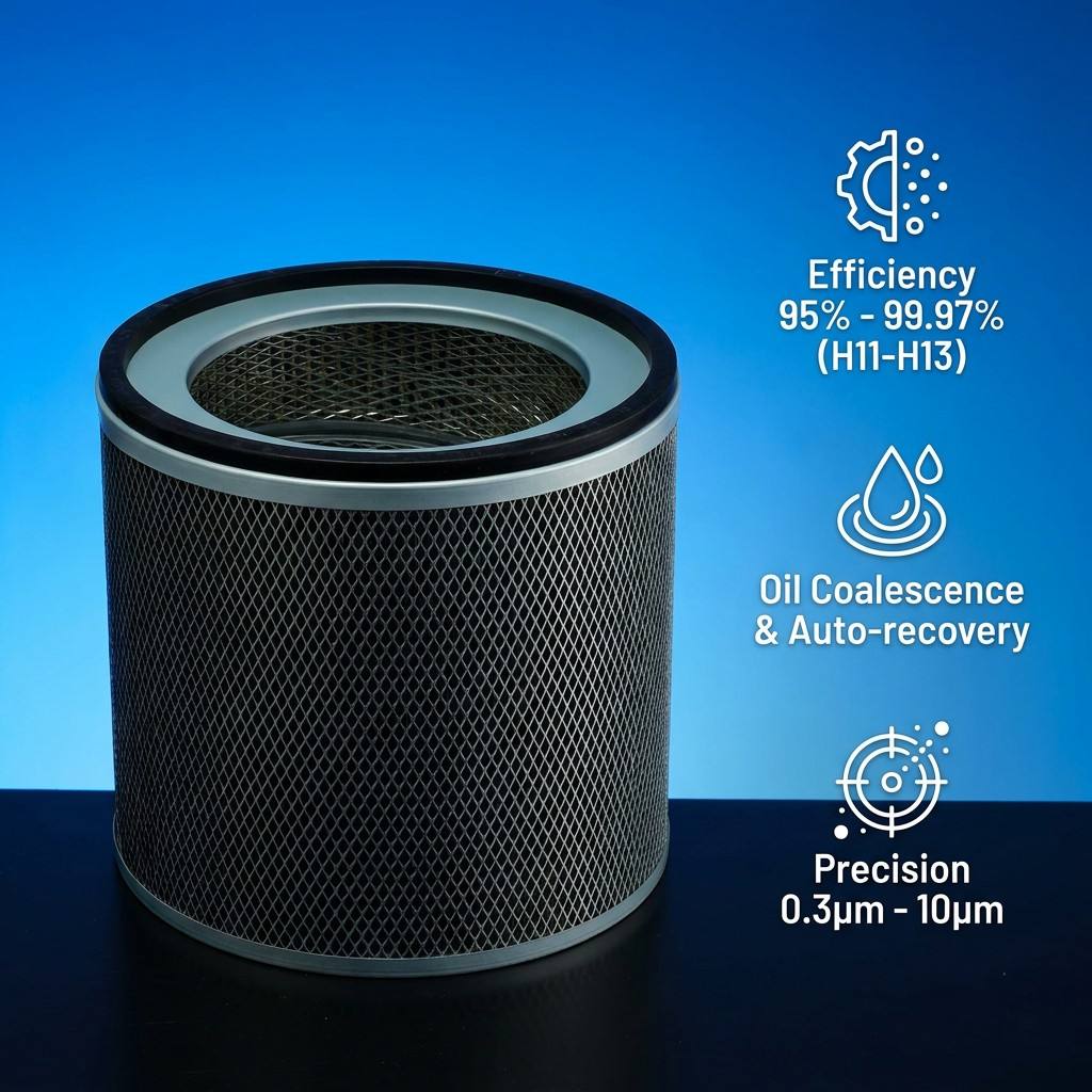 Factory Custom CNC Oil Mist Filter Cartridge Multiple Sizes Industrial Machine Oil Mist Filter Element