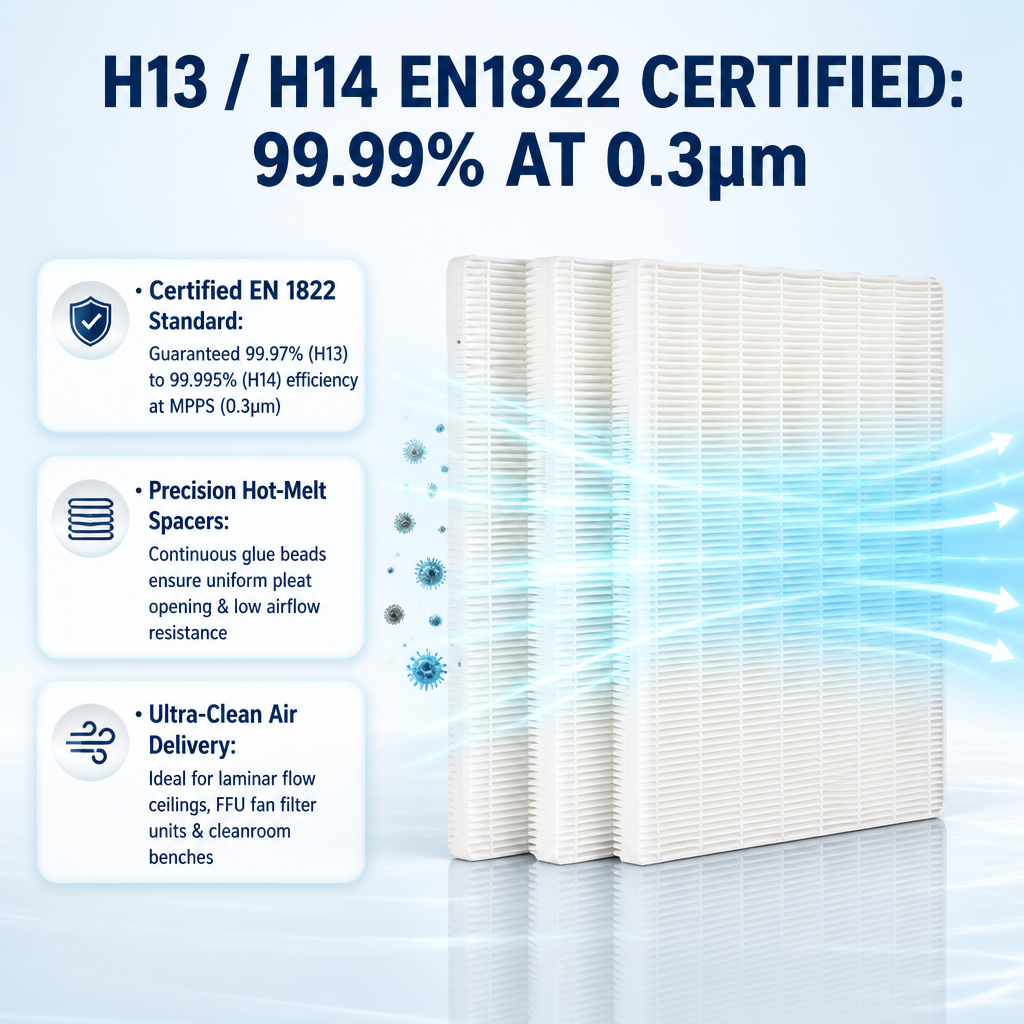Equipment intake filter specifications