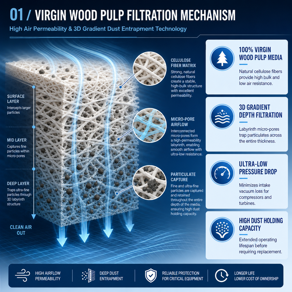 Wood pulp paper cartridge installation