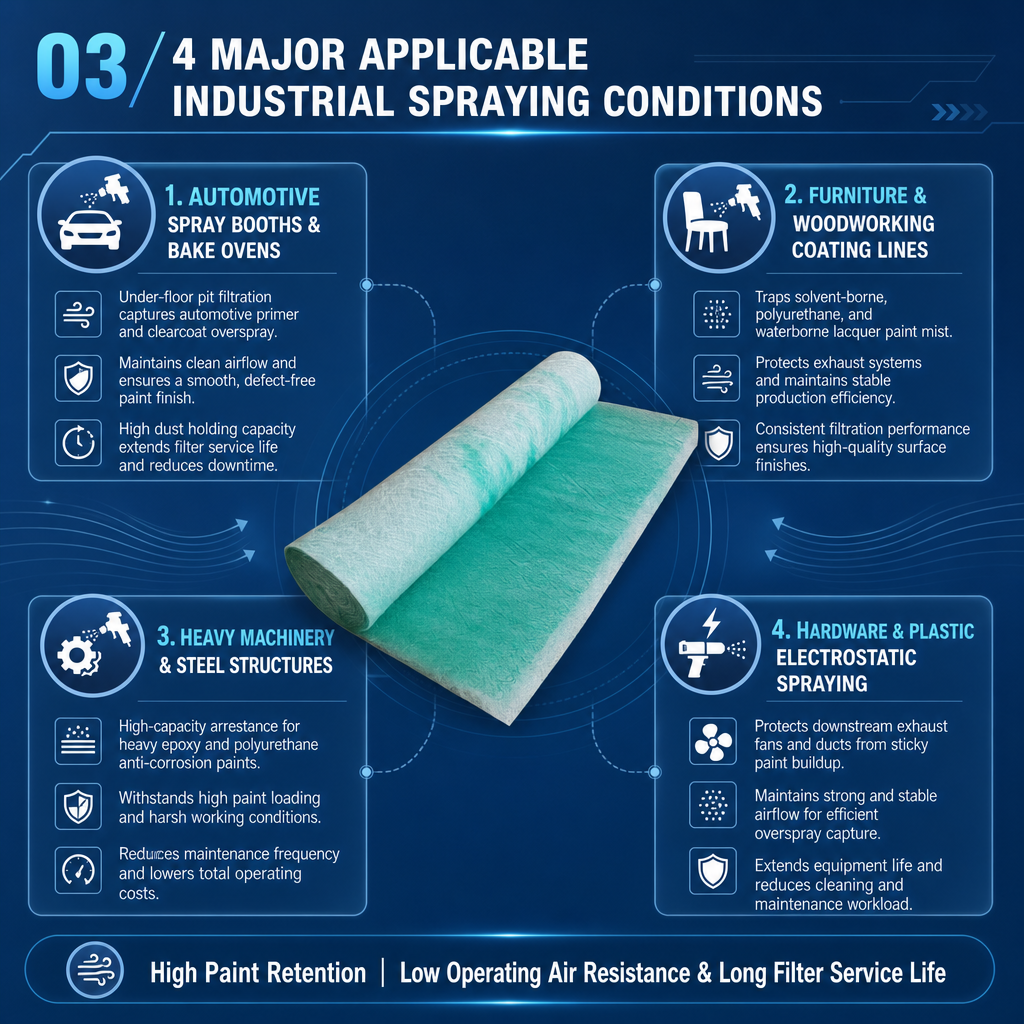 Paint mist filter specifications