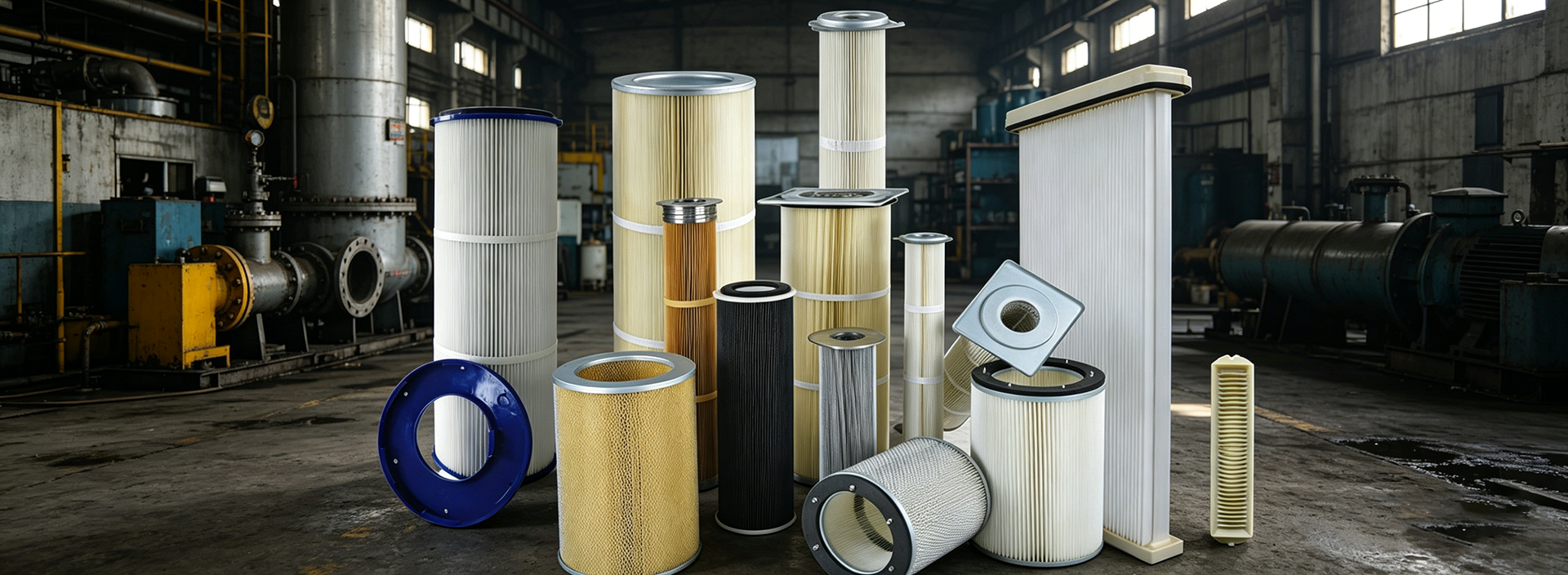 The application areas of dust-removing filter elements.