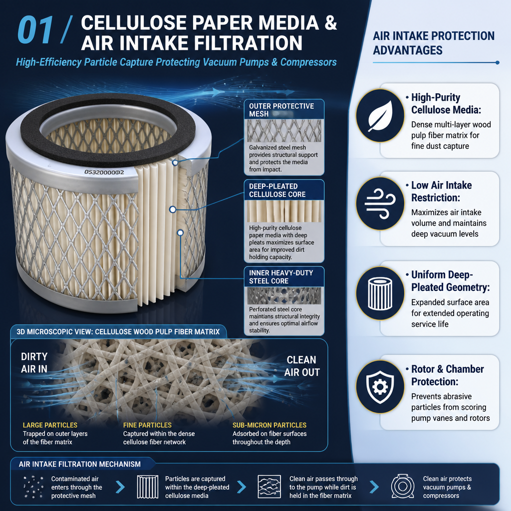 Small air filter cartridge structure