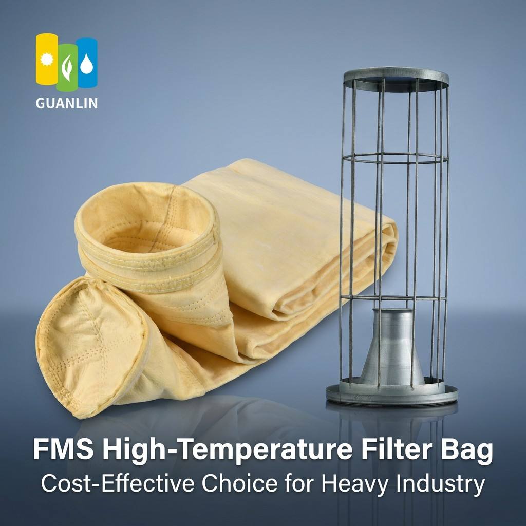 PTFE Membrane FMS Filter Bag Low Resistance Ultra-fine Dust Interception High Temp Flue Gas Filter Bag