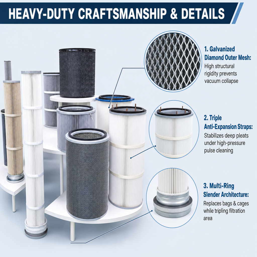 Filter cartridge combination set structure