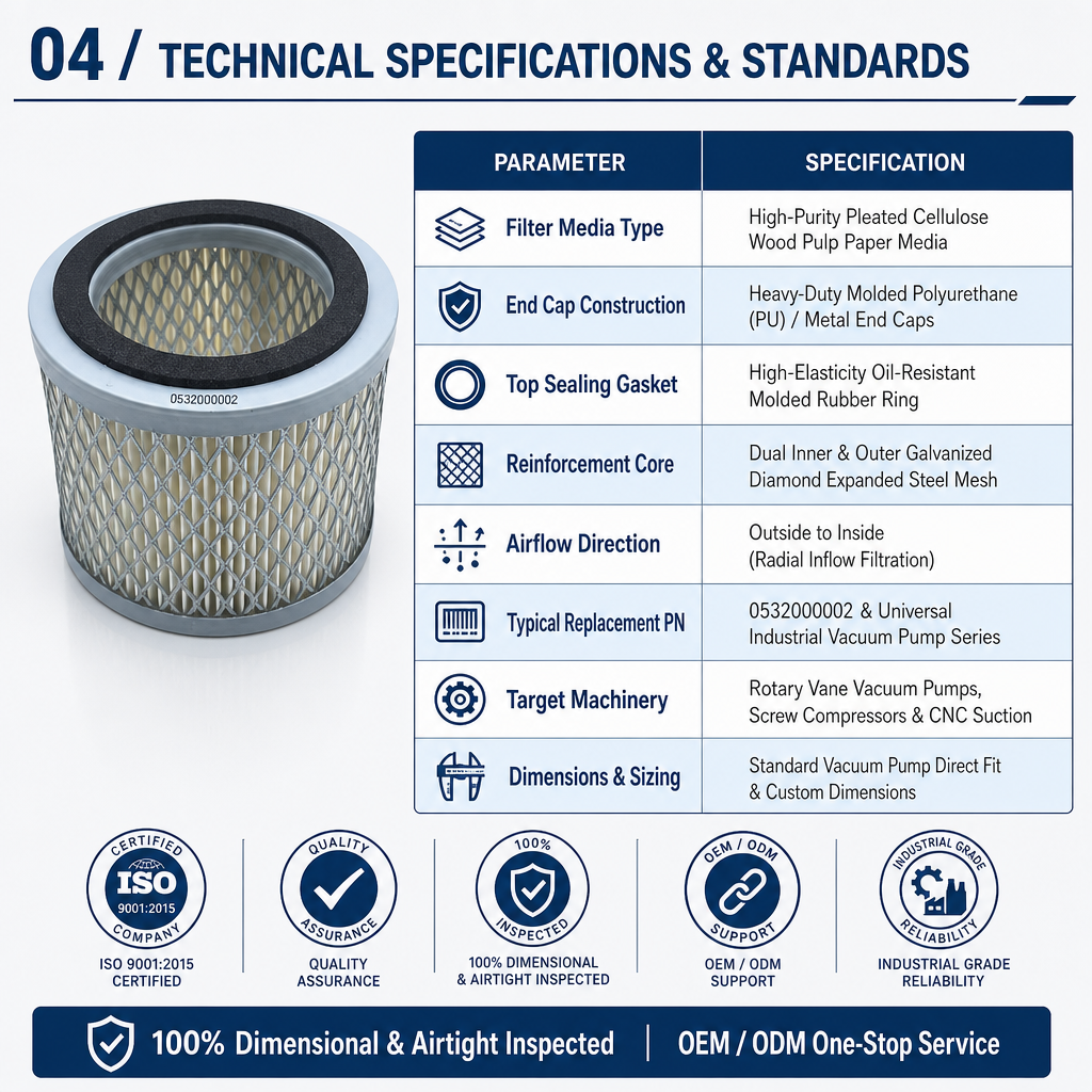 Compact filter element installation