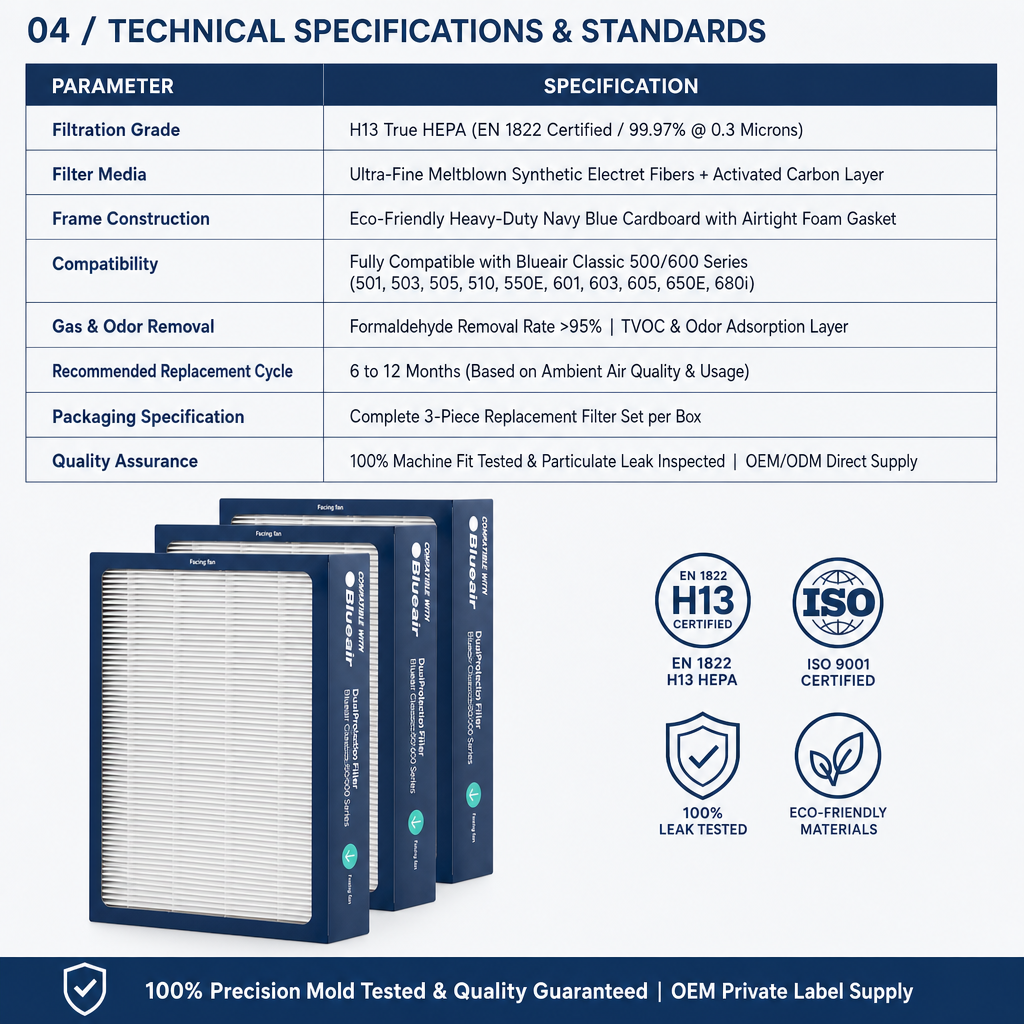 MERV filter specifications