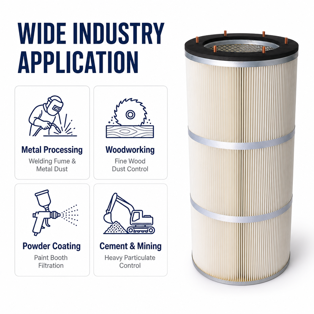 Filter cartridge structure and pleat pack
