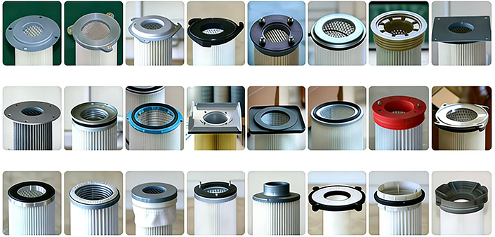 Customized dust-removal filter head cover.