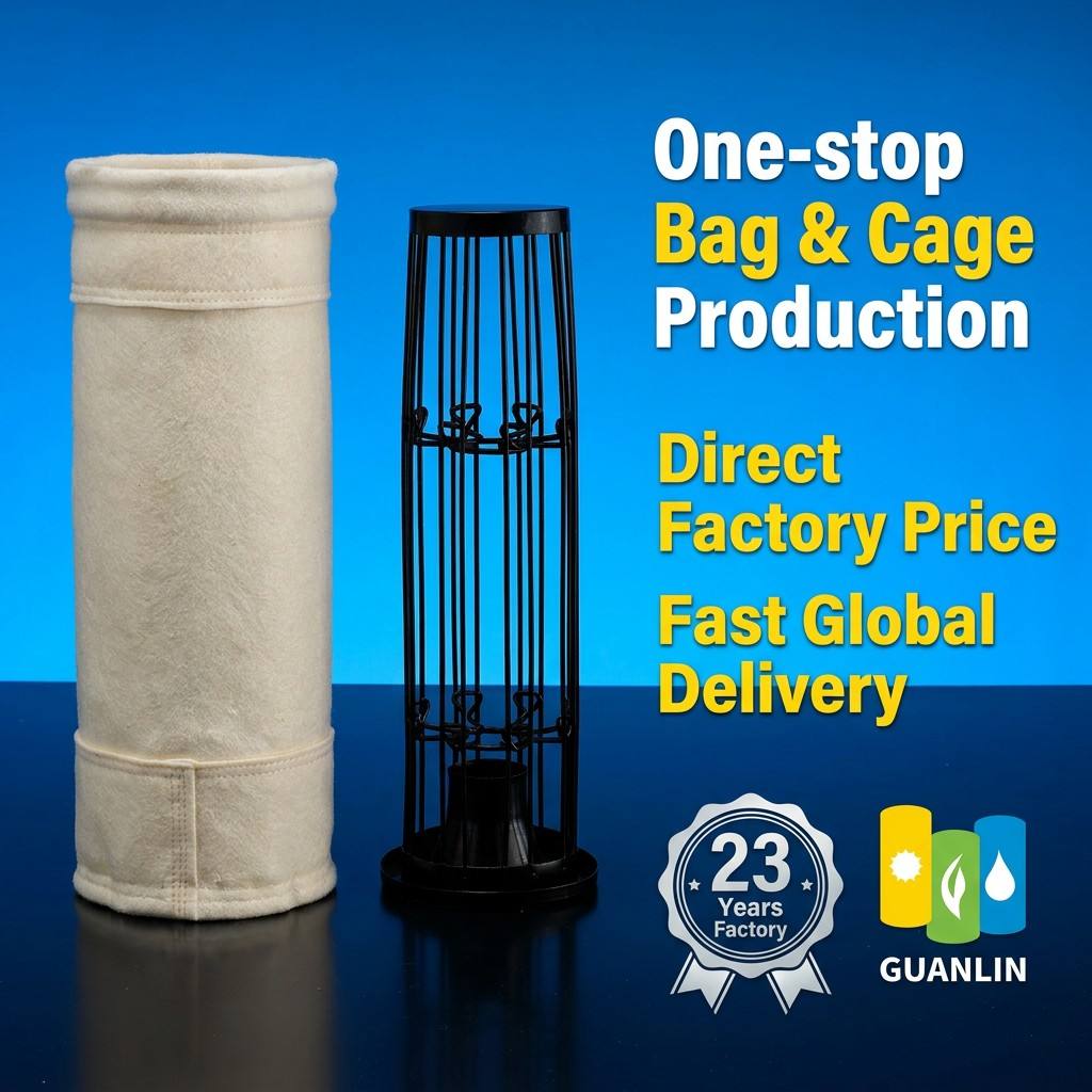 Wear Resistant Anti-aging Blended Glass Fiber Dust Bag Long Service Life Industrial High Temp Dust Removal