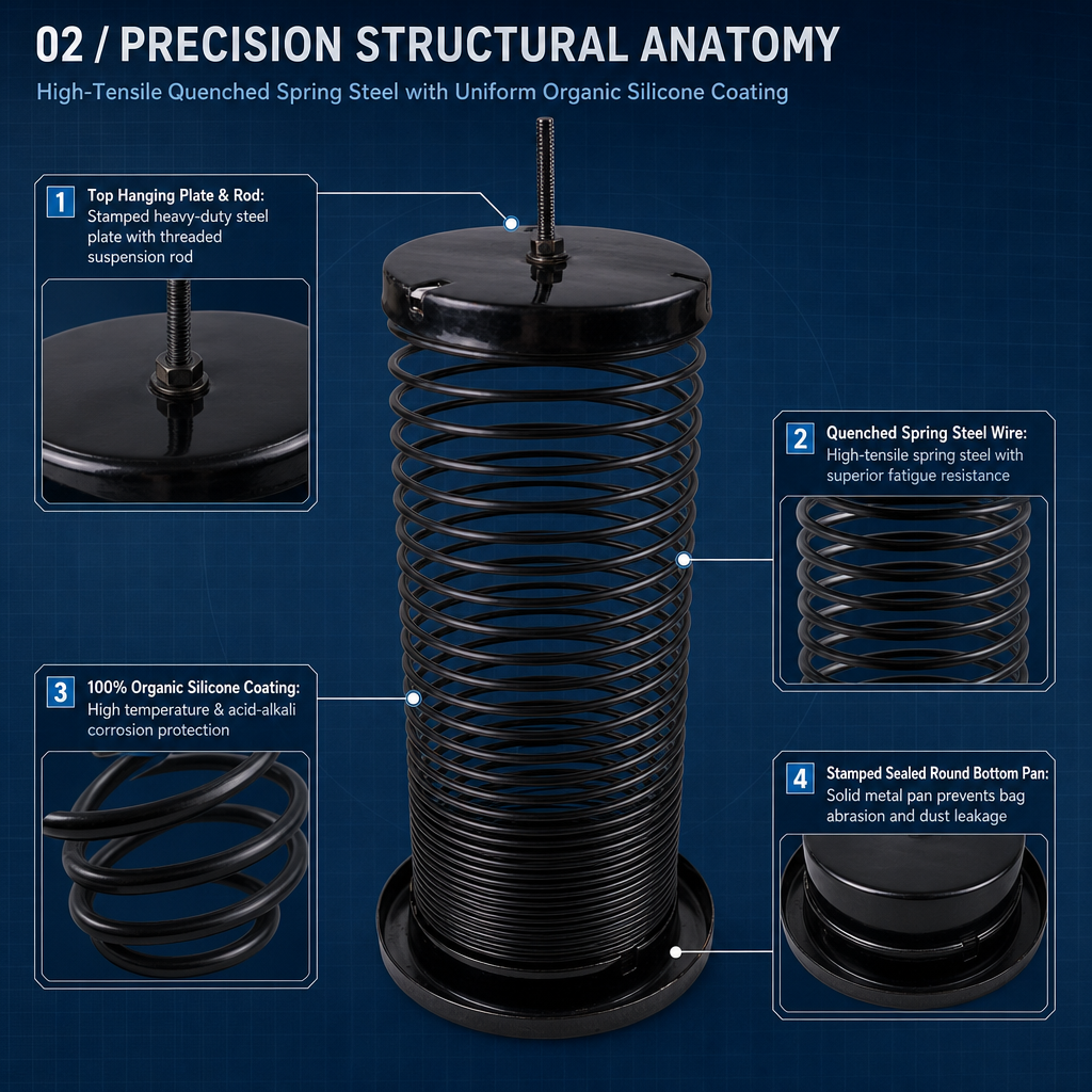 Tension spring cage installation