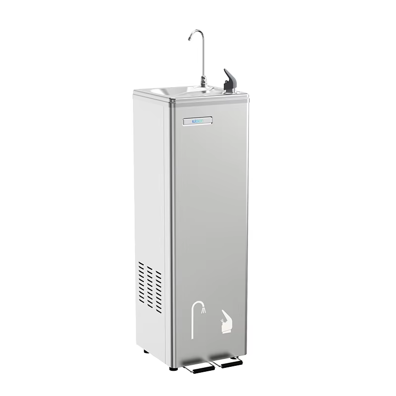 Why is a stainless steel water dispenser ideal for healthcare environments?