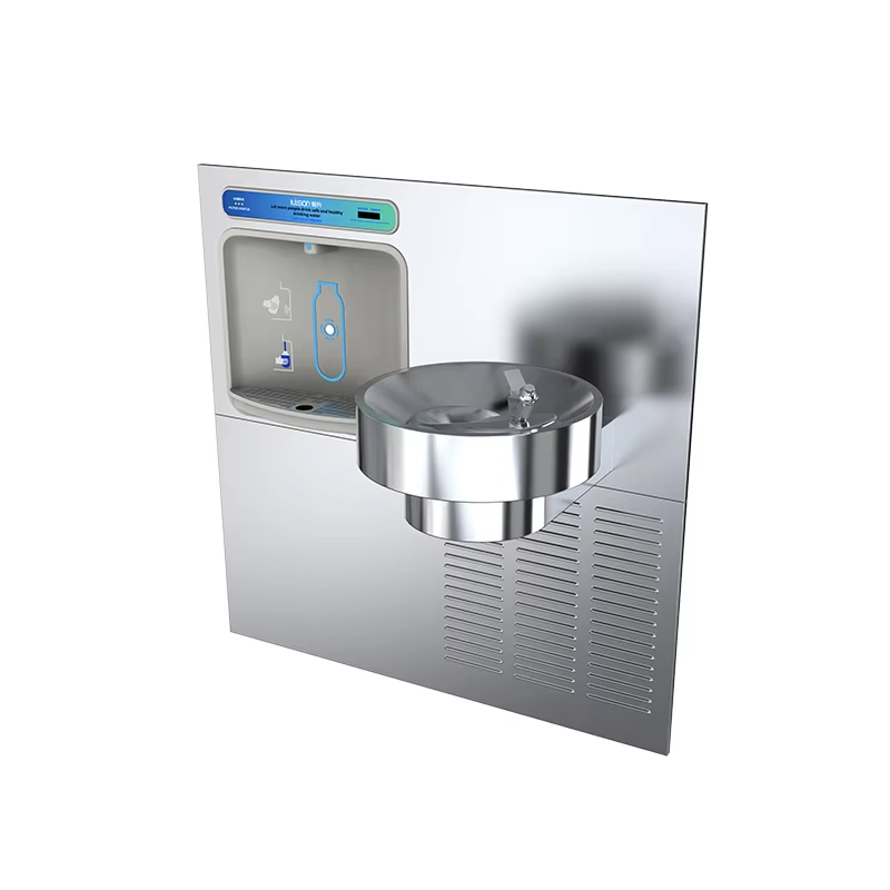 What design features matter most in a wall mounted drinking fountain?