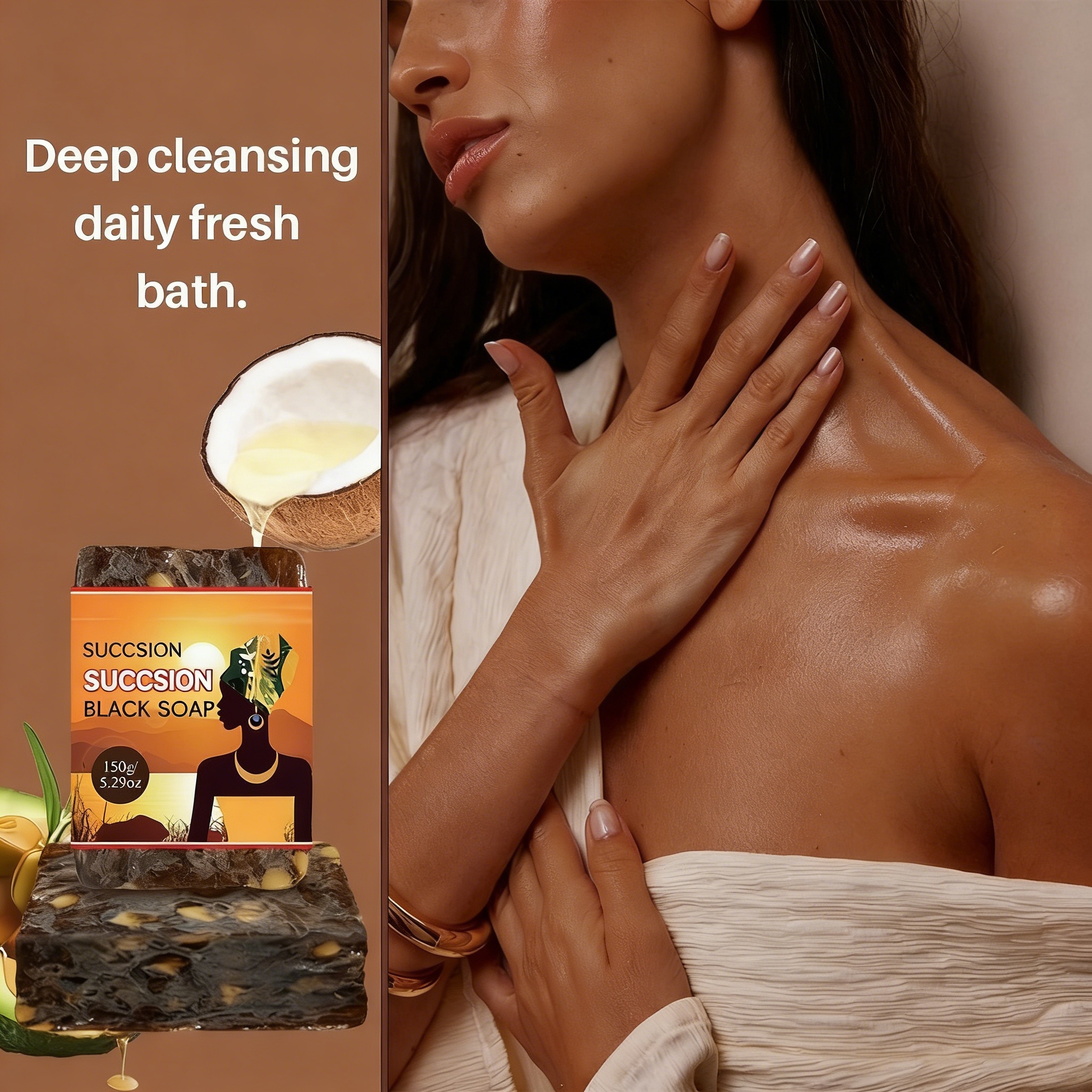 Say goodbye to dry skin with our moisturizing body soap