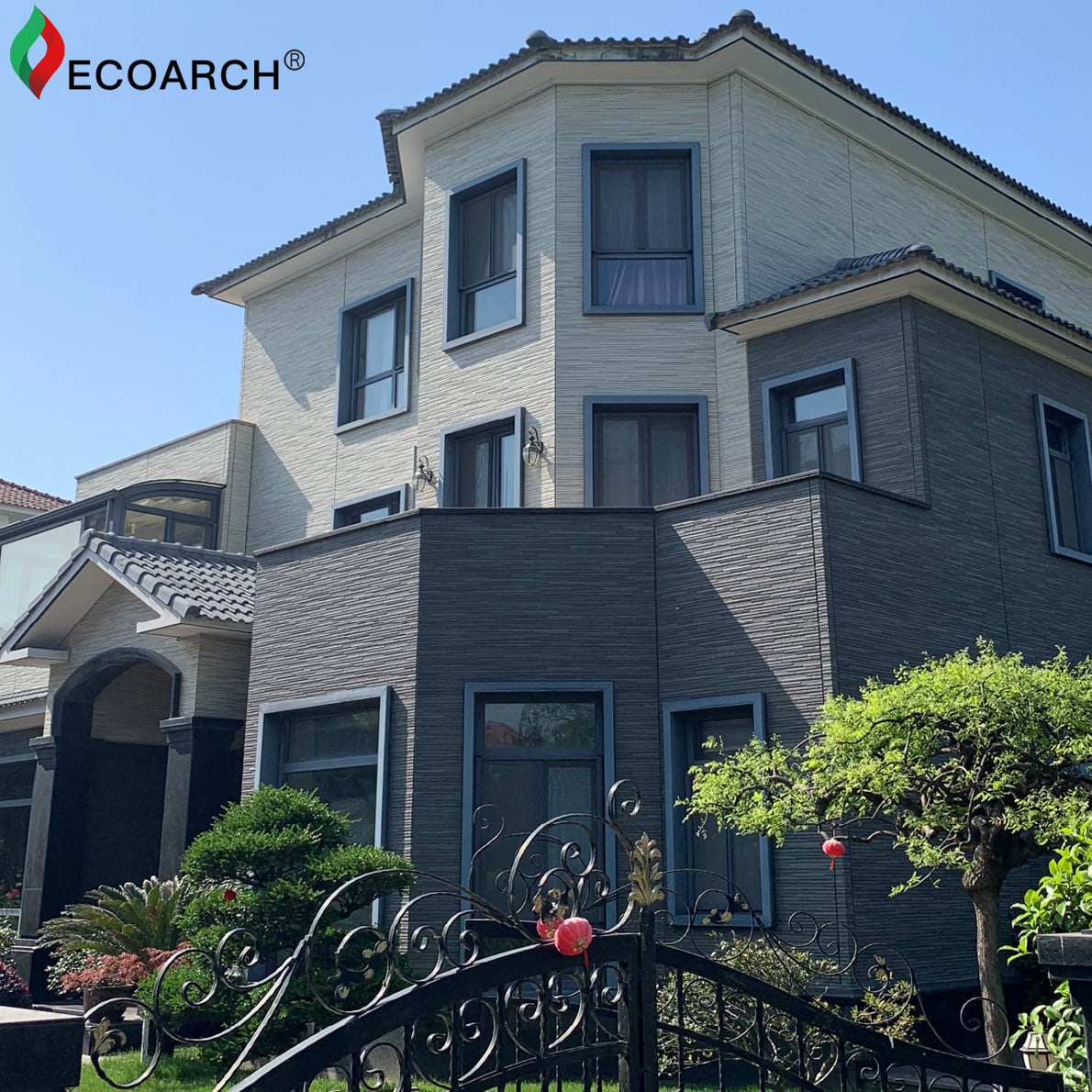 KTC Cement Siding Culture Stone Texture Exterior Cladding for Villa Projects