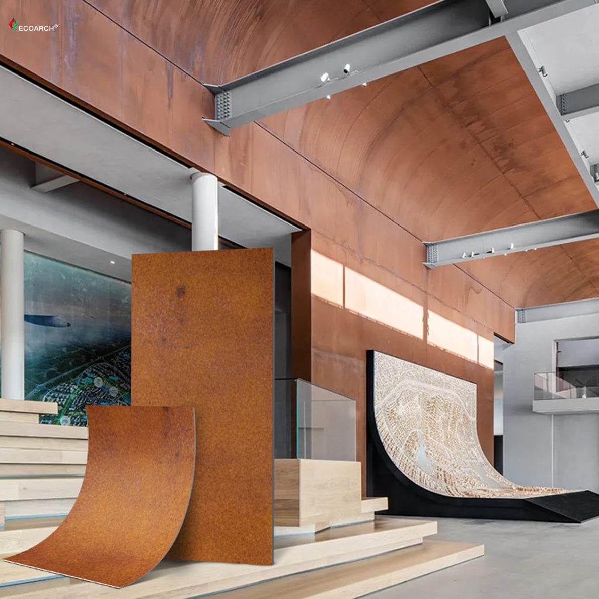 Gilt Rust Stone Panel Hard Flexible Available