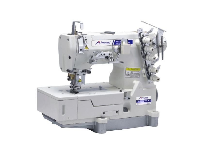 AS562-03CB Жогорку тездиктеги тегерек үстүнөн тигүү машинасы (негизги, чегара бүкмөлөрү менен, жабык тигүү бирге)