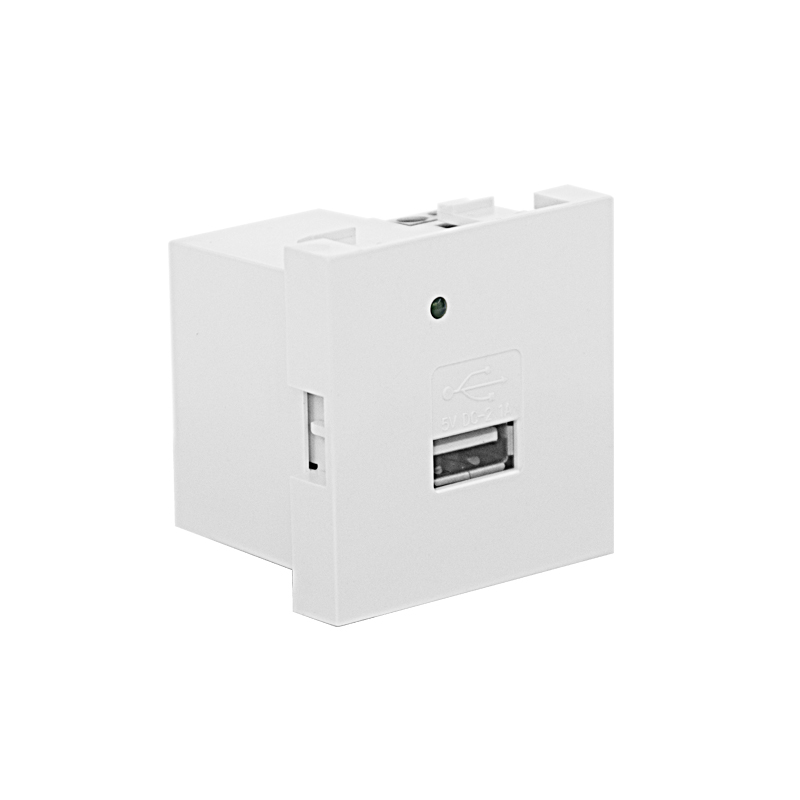 Modular Socket Single Port Type A 10.5W USB Charger F21-C5