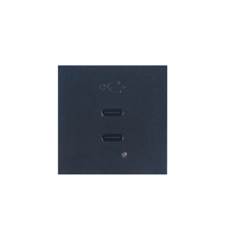 65W Dual Port Type C+C with PD Modular USB Charger Socket F21-QC8