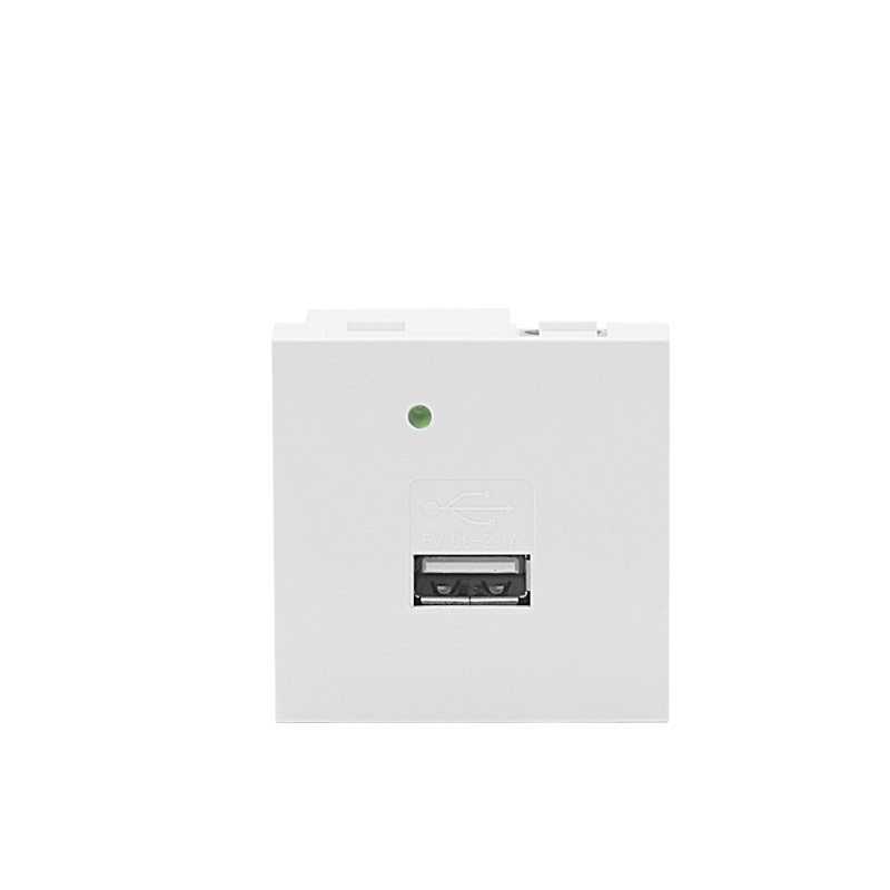 Modular Socket Single Port Type A 10.5W USB Charger F21-C5