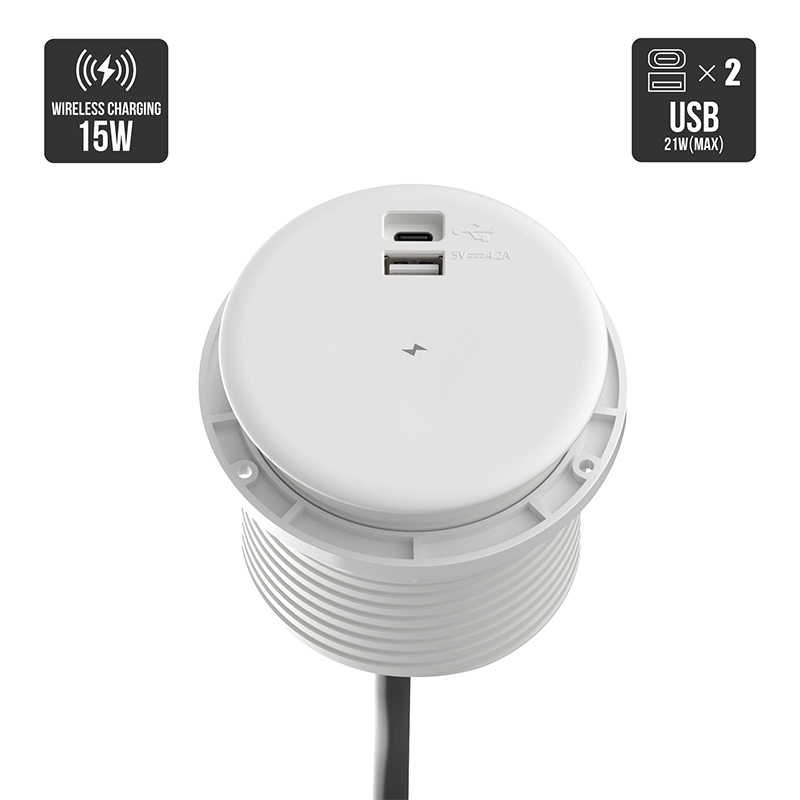 STS-R90-3 In-Desk Charging Grommet