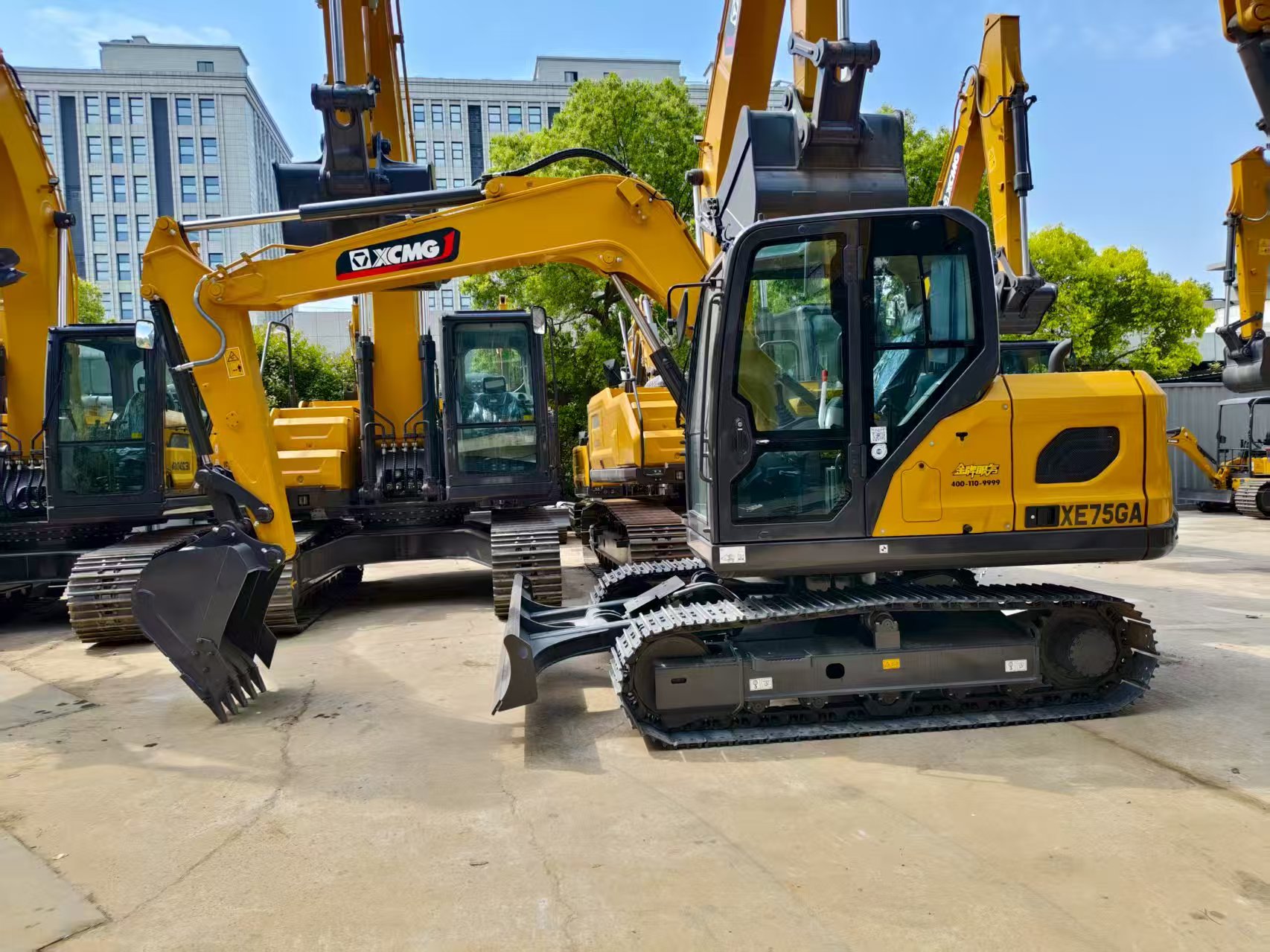 Chinesischer Gebraucht-Bagger-Lieferant – XCMG XE75GA, Preis und technische Daten