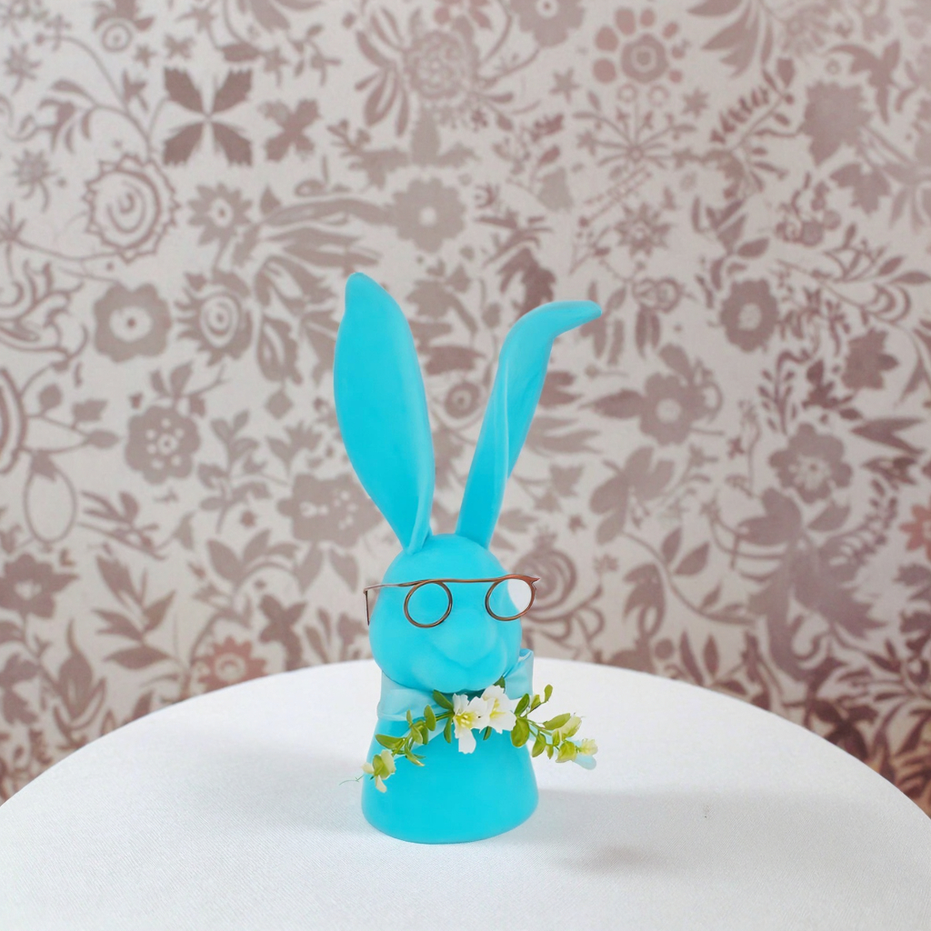 Flokning Easter Rabbit med Briller
