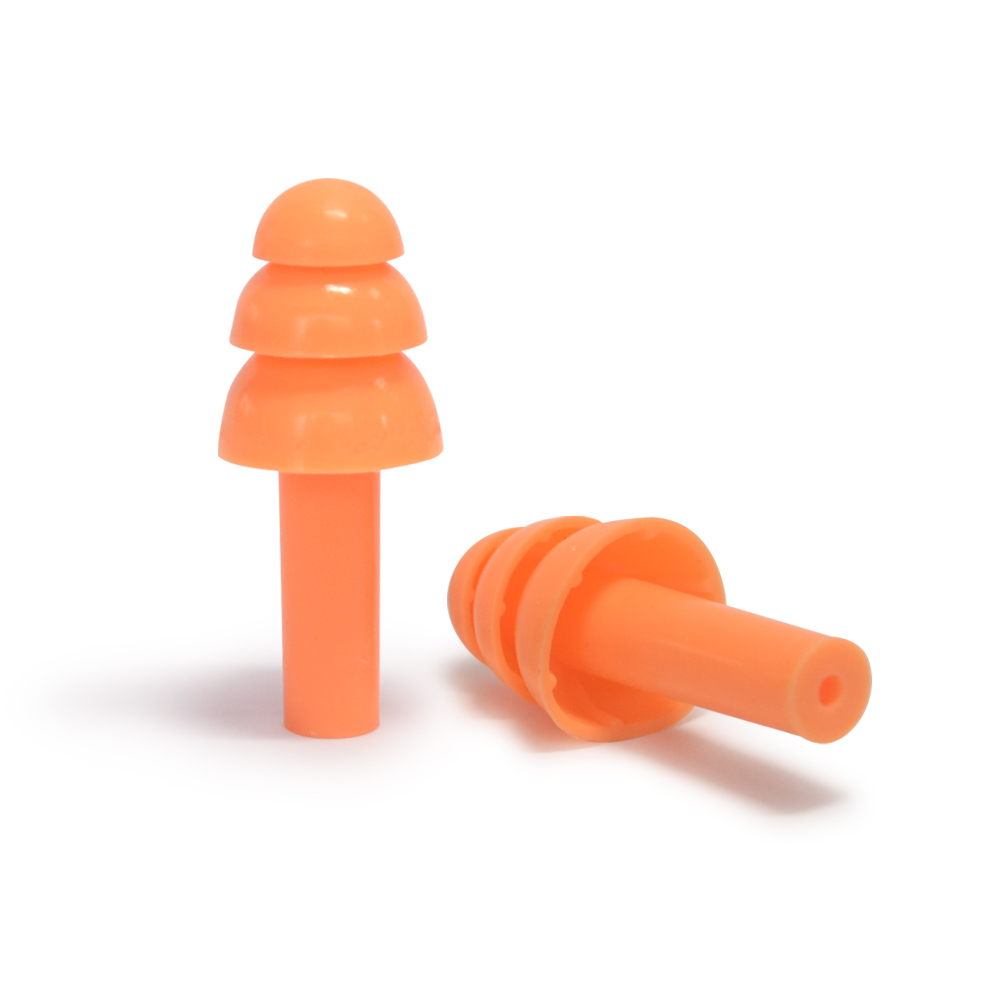 Waterproof Sound Insulation  Noise Cancelling Pure Silicone Safety Earplugs