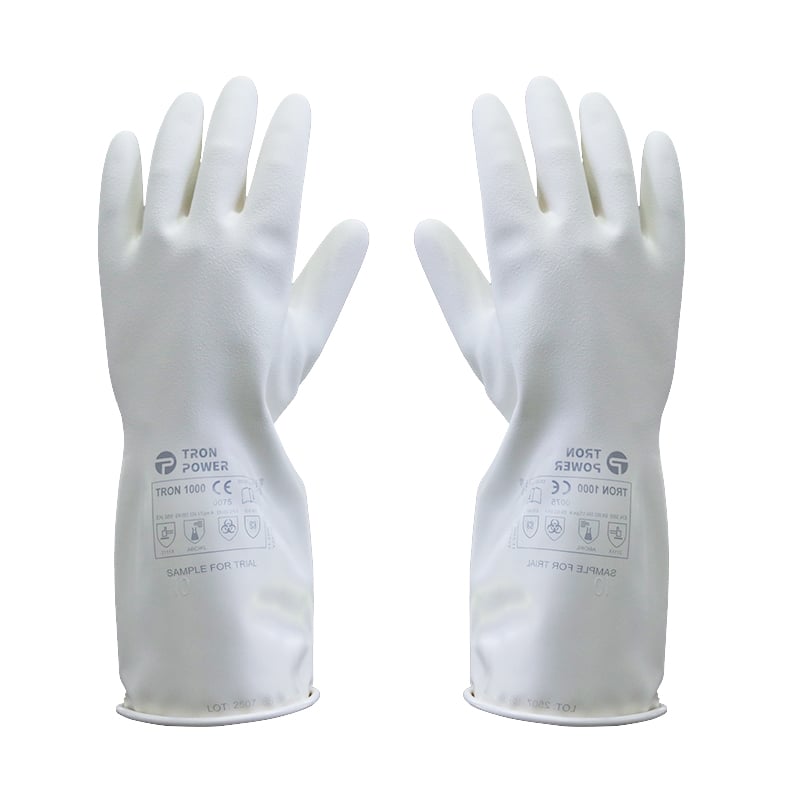 TRON 2000 Chlorosulfonated Polyethylene Gloves Anti-Oxidant & UV Resistant Heat Resistant