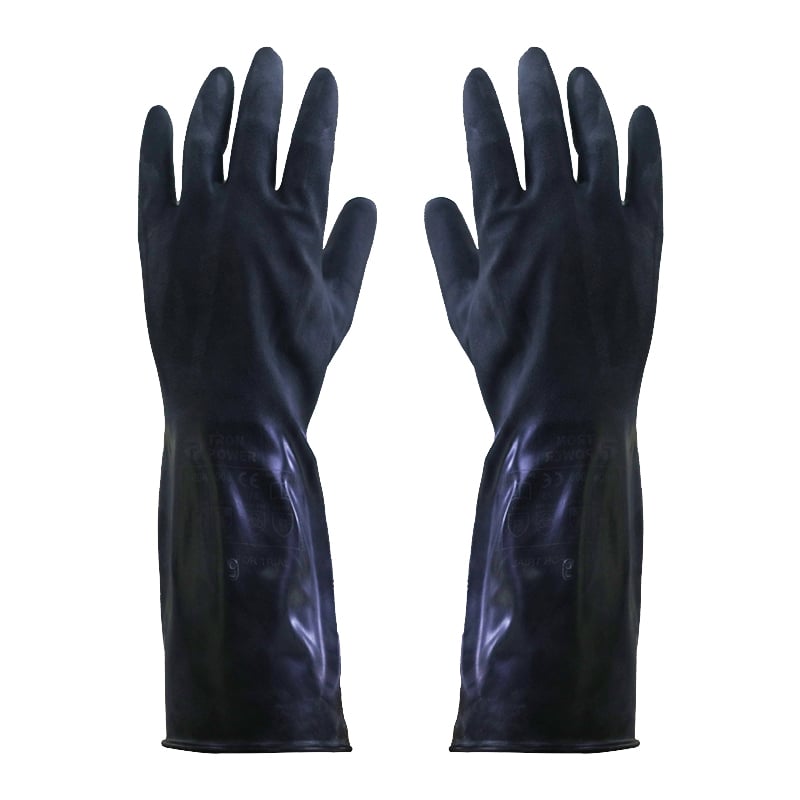 TRON 1000 Buty Chemical Resistant Gloves Resists Ketones, Esters, Acids High Seal, Flexible