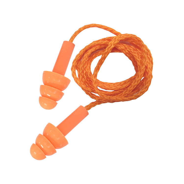 Product name Noise Reduction earplugs Color Orange or Customized Feature Waterproof Package 1pair/bag,200pairs/box,10boxes/( Material Pure Silicone use Noisy Working, Sleeping,Travelling ANSI NRR 26dB SNR 32dB AS/NZS Class4 24dB
