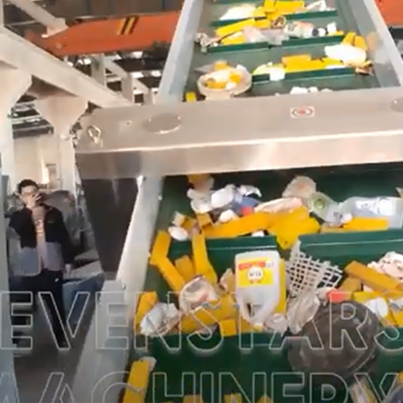 Máquina para reciclaje de botellas de HDPE y PP