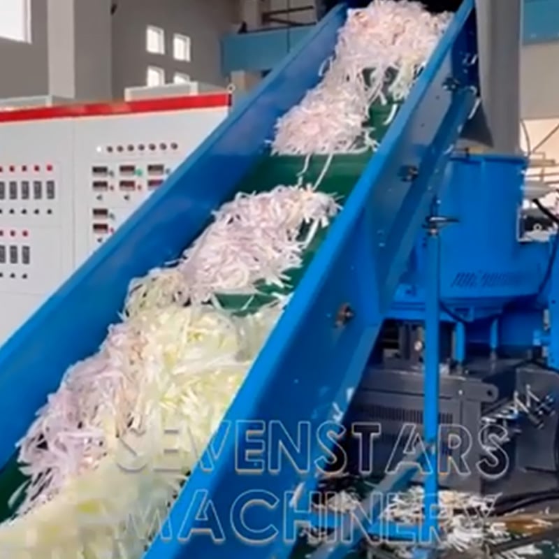 High moisture PE film pelletizing machines