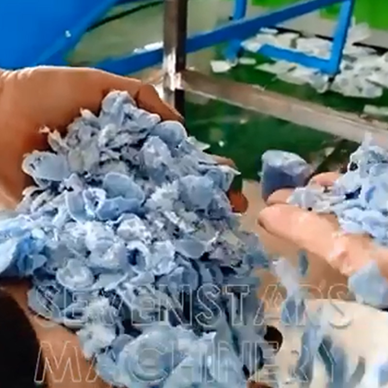 PE film squeezing dryer testing for Algeria market